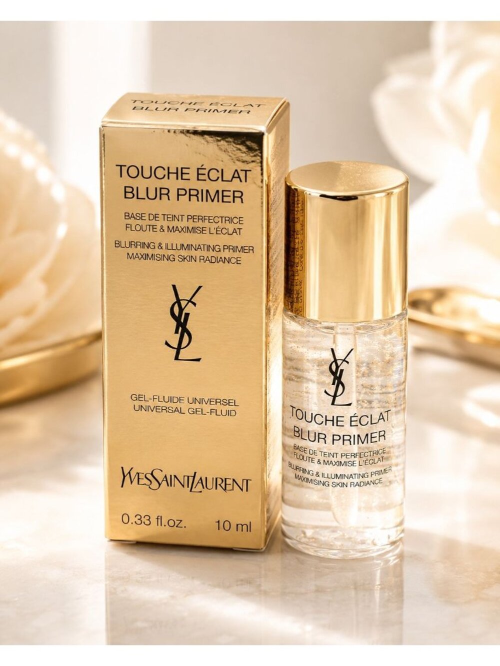 YSL Touche Éclat Blur Primer 10ml Travel Size Mini Gel Make Up Prep NIB Glow